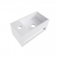 Wiesbaden Julia fontein Solid Surface 35 x 20 x 16 cm wit links