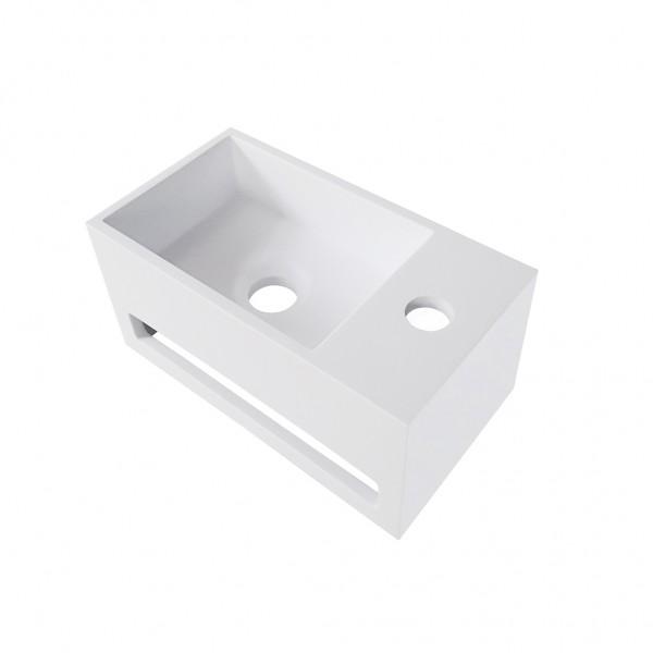 Wiesbaden Julia fontein Solid Surface 35 x 20 x 16 cm wit rechts